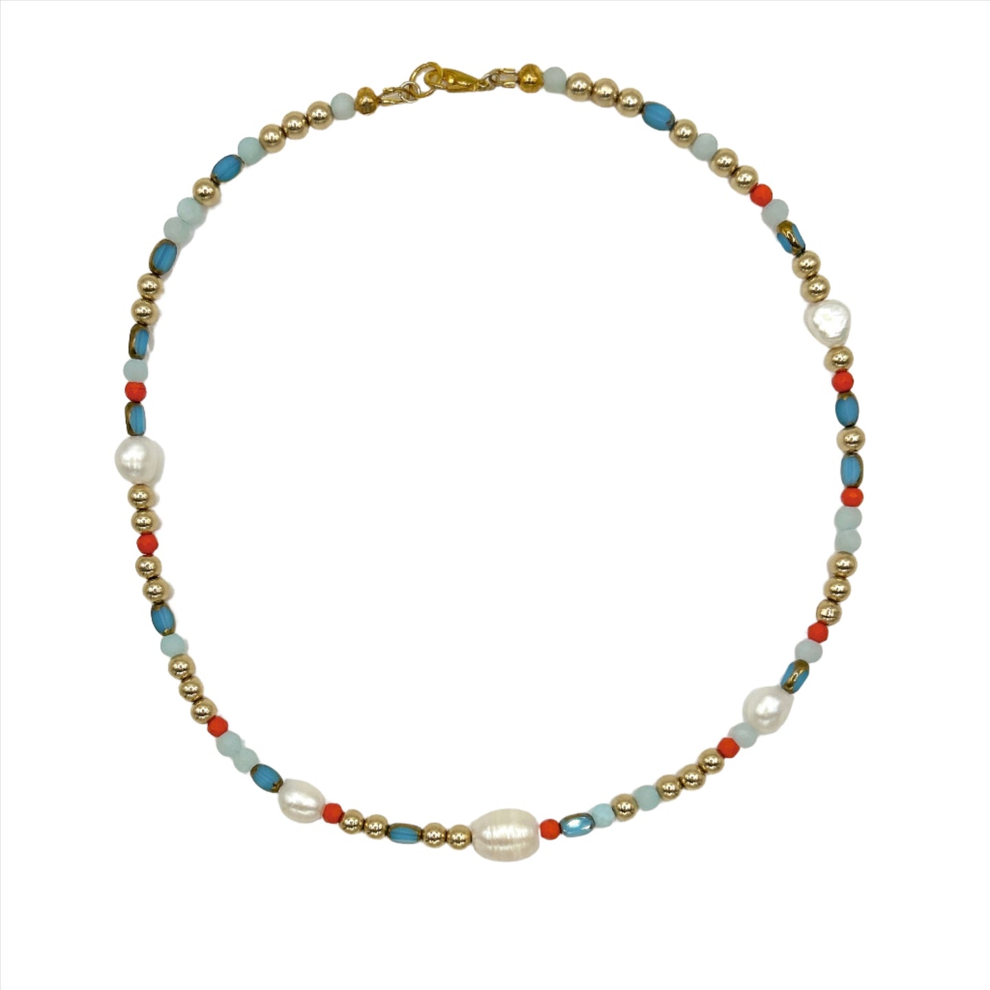 happy chance beaded necklace