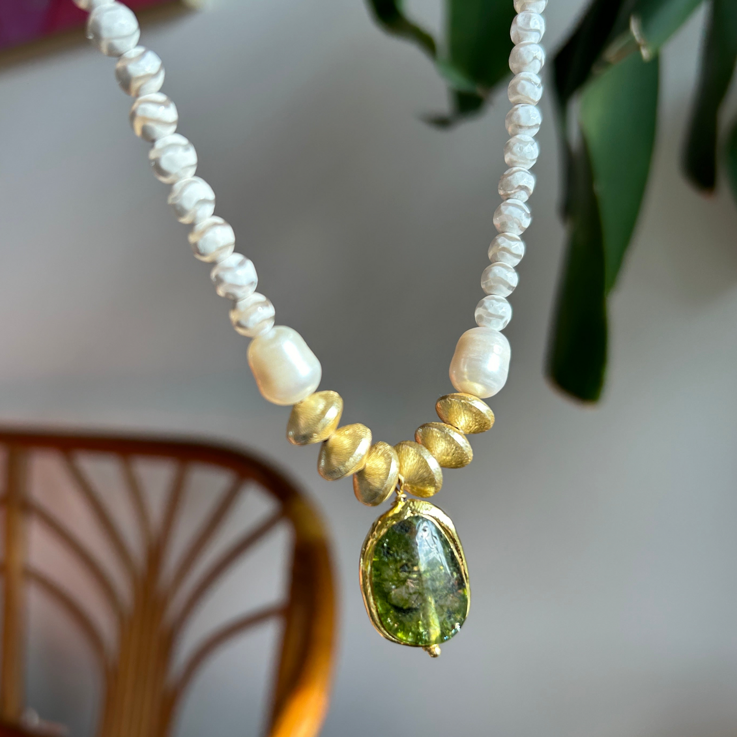 calla beaded necklace